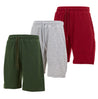 DARESAY Men's Fleece Sleep Shorts - Athletic Activewear Shorts with Pockets - Lounge and Workout Shorts for Men - Pack of 3