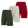 3-Pack Premium Men’s Fleece Sleep Shorts- - Athletic Activewear Short with Pockets- Sweat Shorts for Sports, Gym, Workouts