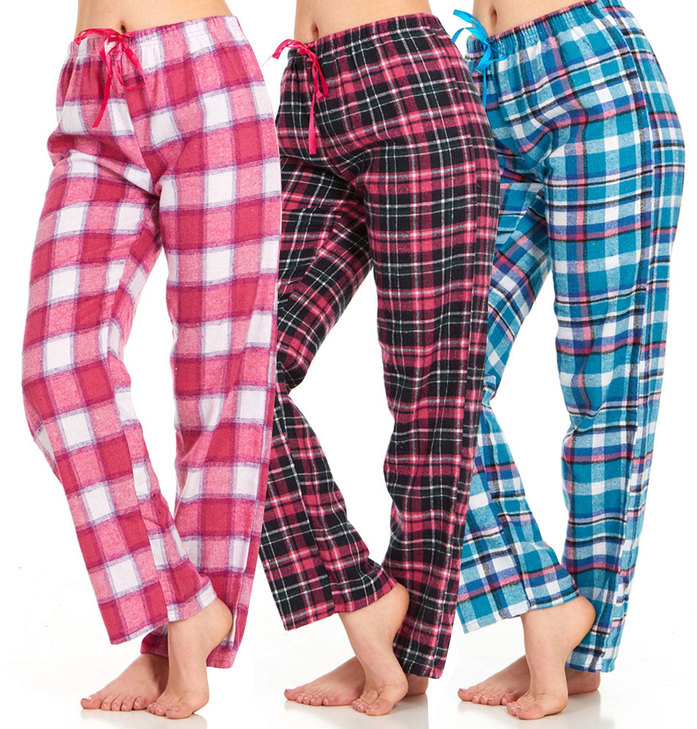 Women’s Printed Lounge Pants Comfortable Long Pajama Pants For Women[Pack  of 3]