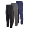 DARESAY Men's Lounge Pants- Soft Cotton Jersey Knit Lounge Bottoms, Mens Pajama Pants With 2 Deep Side Pockets, 3-Pack